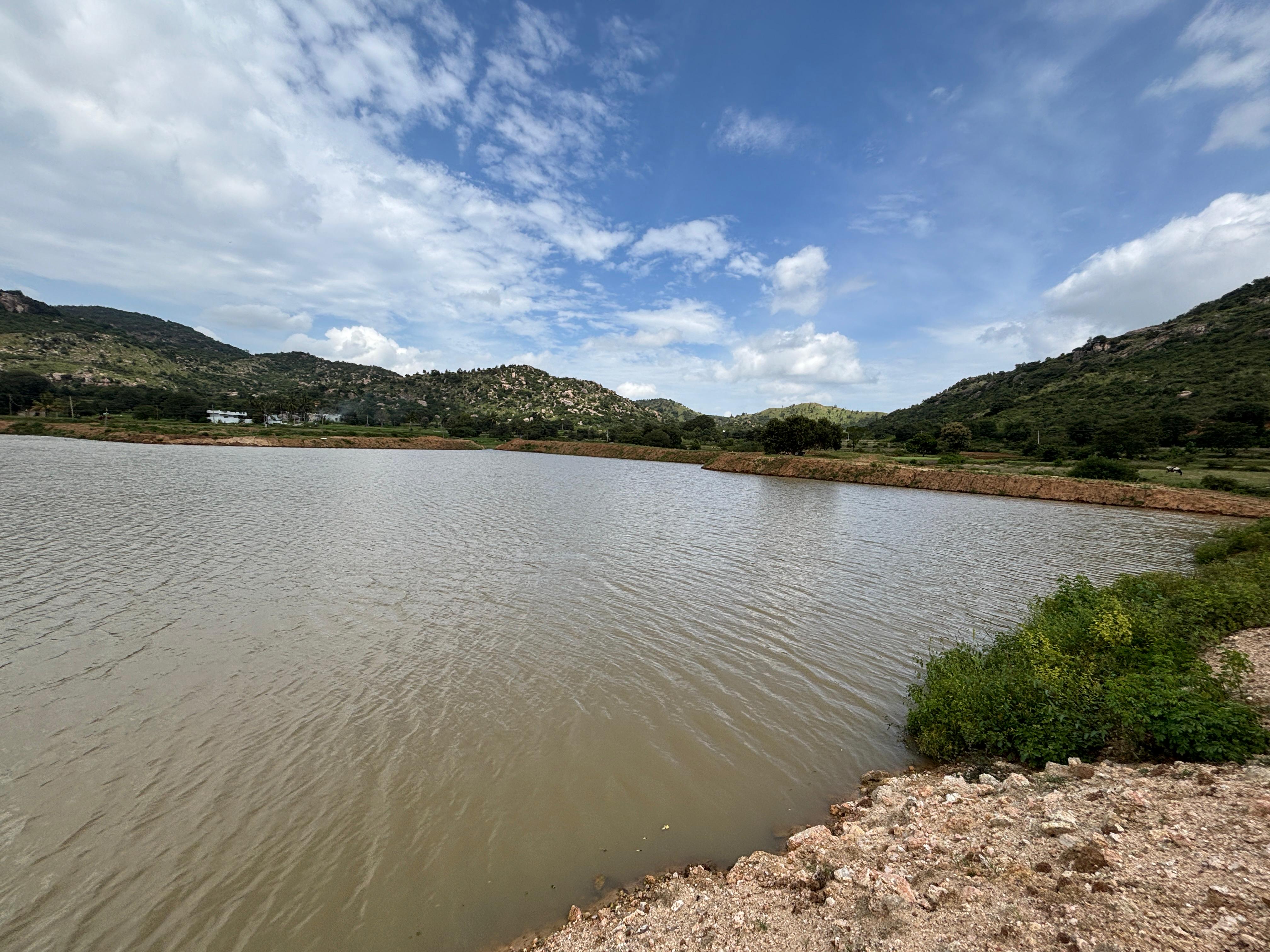 A lake restoration site maintained by Aahwahan