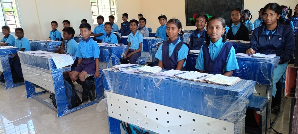 Students learning at their desks